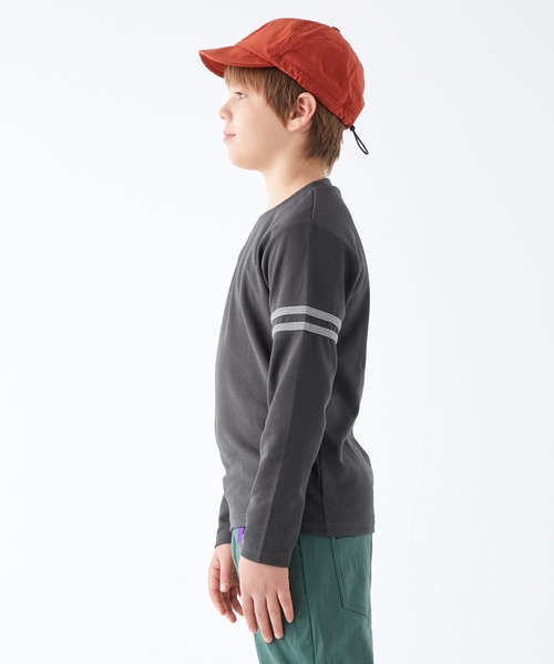 KRIFF MAYER Kid's Collection（クリフメイヤーキッズコレクション）の「マイニチ袖ラインTEE（Tシャツ/カットソー・キッズ・チャコール/カーキ/ブルーグリーン/グレー・120/130/140/150/160/170）」の7枚目の写真