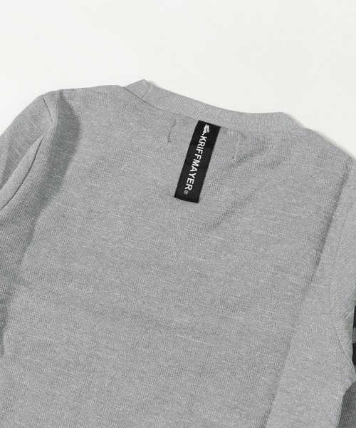 KRIFF MAYER Kid's Collection（クリフメイヤーキッズコレクション）の「マイニチ袖ラインTEE（Tシャツ/カットソー・キッズ・チャコール/カーキ/ブルーグリーン/グレー・120/130/140/150/160/170）」の11枚目の写真