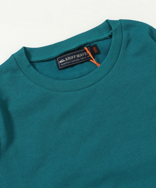 KRIFF MAYER Kid's Collection（クリフメイヤーキッズコレクション）の「マイニチ袖ラインTEE（Tシャツ/カットソー・キッズ・チャコール/カーキ/ブルーグリーン/グレー・120/130/140/150/160/170）」の12枚目の写真