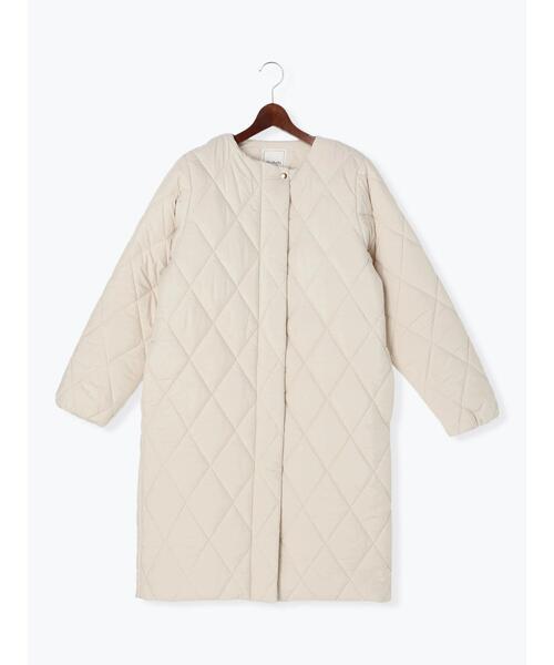 Te chichi TERRASSE（テチチテラス）の「キルティングロングコート（その他アウター・レディース・ネイビー/モカ/オフホワイト・ﾌﾘ-）」の8枚目の写真