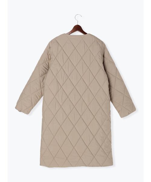 Te chichi TERRASSE（テチチテラス）の「キルティングロングコート（その他アウター・レディース・ネイビー/モカ/オフホワイト・ﾌﾘ-）」の9枚目の写真