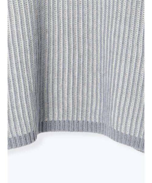 Te chichi TERRASSE（テチチテラス）の「ストライプ編みニット（ニット/セーター・レディース・ベージュ/オフホワイト/ブルー・ﾌﾘ-）」の8枚目の写真