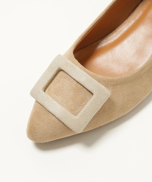 NANO universe（ナノユニバース）の「LB.03/ポインテッドバックルパンプス 2.5㎝ヒール（パンプス・レディース・ブラック/アイボリー/ベージュ・36/37/38）」の8枚目の写真