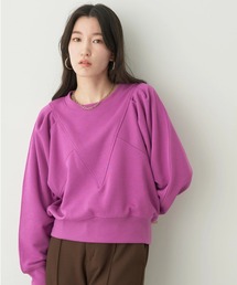 Vキリカエボリュームスリーブスウェット