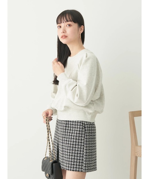 earth music&ecology(アースミュージックアンドエコロジー)の「Vキリカエボリュームスリーブスウェット(Tシャツ/カットソー・レディース・ブラック/ブルー/ホワイト系その他/ピンク系その他2・FREE)」の6枚目の写真