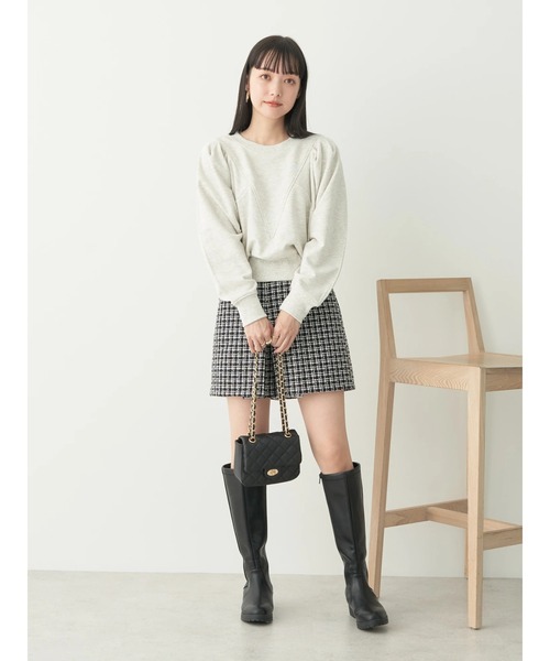 earth music&ecology(アースミュージックアンドエコロジー)の「Vキリカエボリュームスリーブスウェット(Tシャツ/カットソー・レディース・ブラック/ブルー/ホワイト系その他/ピンク系その他2・FREE)」の7枚目の写真