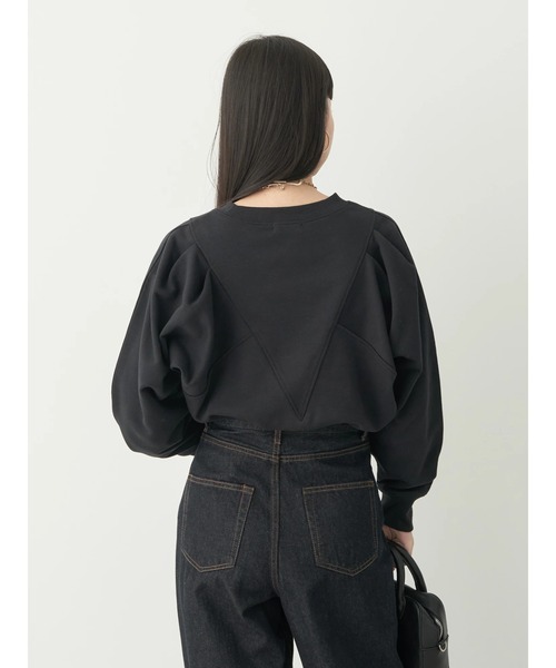 earth music&ecology(アースミュージックアンドエコロジー)の「Vキリカエボリュームスリーブスウェット(Tシャツ/カットソー・レディース・ブラック/ブルー/ホワイト系その他/ピンク系その他2・FREE)」の12枚目の写真