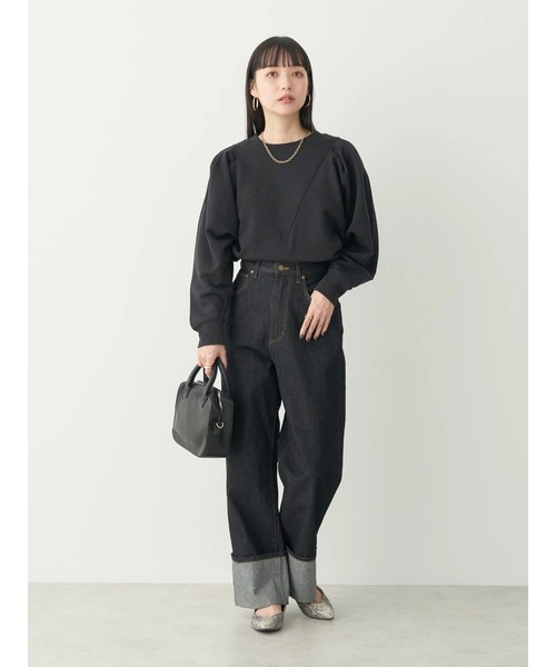 earth music&ecology(アースミュージックアンドエコロジー)の「Vキリカエボリュームスリーブスウェット(Tシャツ/カットソー・レディース・ブラック/ブルー/ホワイト系その他/ピンク系その他2・FREE)」の13枚目の写真