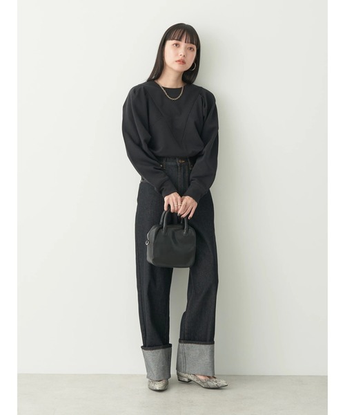 earth music&ecology(アースミュージックアンドエコロジー)の「Vキリカエボリュームスリーブスウェット(Tシャツ/カットソー・レディース・ブラック/ブルー/ホワイト系その他/ピンク系その他2・FREE)」の14枚目の写真