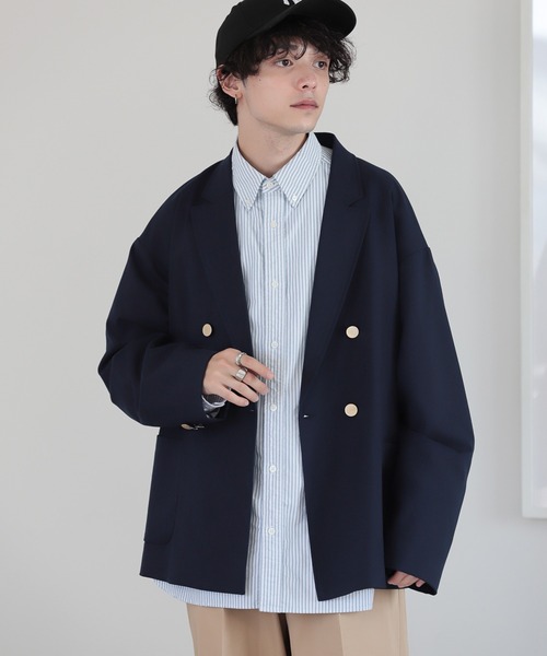 RAGEBLUE（レイジブルー）の「TRストレッチ/ネイビーブレザー