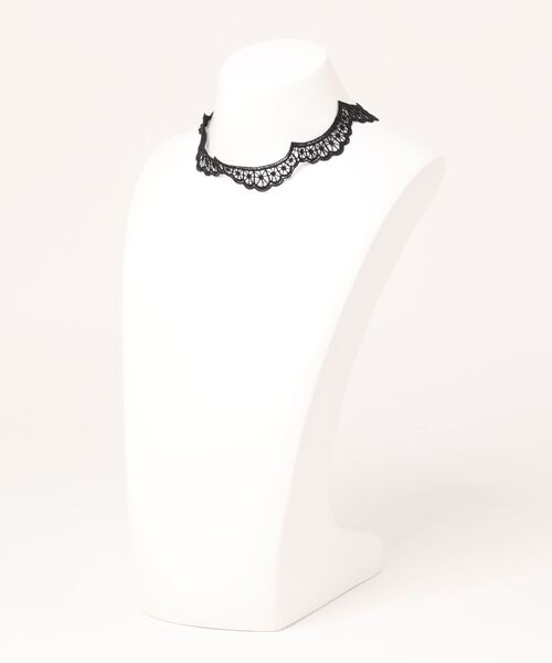 GGD SELECT（ジージーディー　セレクト）の「波型レースチョーカー（チョーカー・レディース・ブラック・FREE）」の2枚目の写真