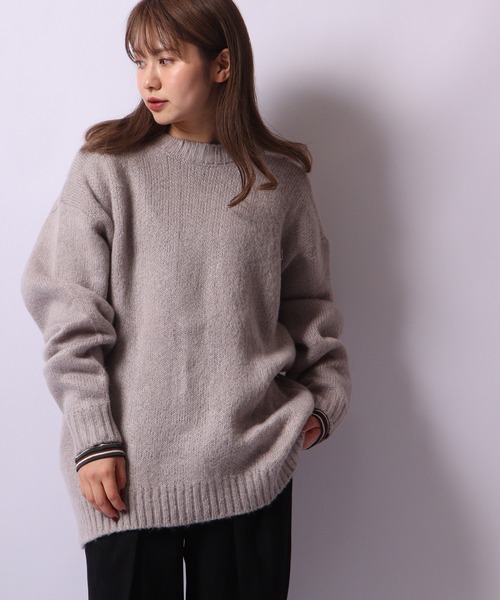 Bling Leads(ブリングリーズ)の「Bling Leads モヘアタッチクルー/NBIGカーデ(カーディガン/ボレロ・メンズ・ライトグレー/グリーン/マスタード/ブラック・XL/L/M)」の18枚目の写真