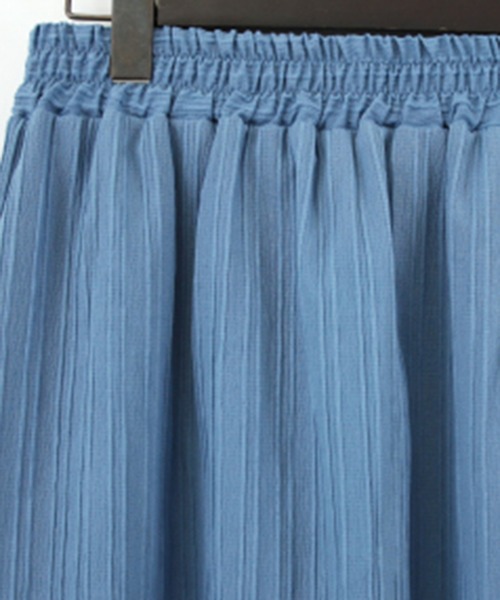 STYLEBLOCK（スタイルブロック）の「シャドーストライプフロントタックスカート（スカート・レディース・ホワイト/ブルー/ブラック/ライトベージュ・M）」の9枚目の写真