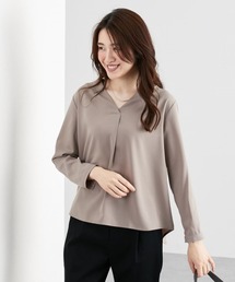 7days Life Styling（セブンデイズライフスタイリング）の「ストレッチVネックブラウス　【とろみシリーズ】（シャツ/ブラウス）」