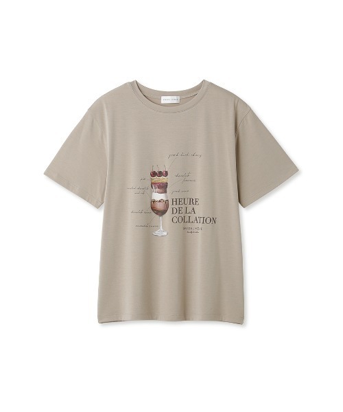 SNIDEL HOME（スナイデルホーム）の「パフェプリントTシャツ（ルームウェア/パジャマ・レディース・ピンク/ベージュ系その他/ホワイト・FREE）」の3枚目の写真