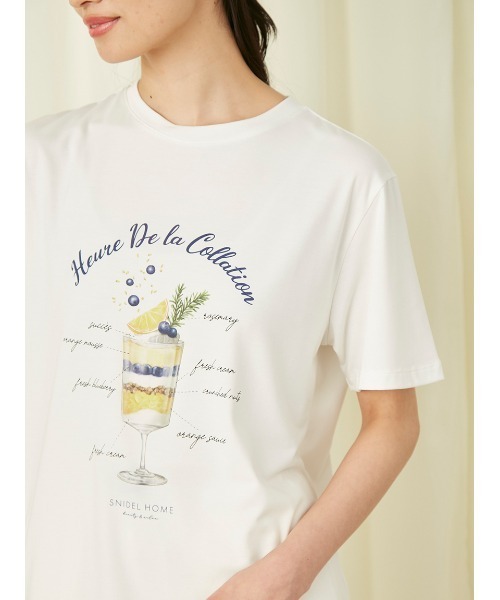 スナイデルホーム＊パフェプリントルームウェア上下セット(セットアップ SNIDEL HOME（スナイデルホーム）の「パフェプリントTシャツ