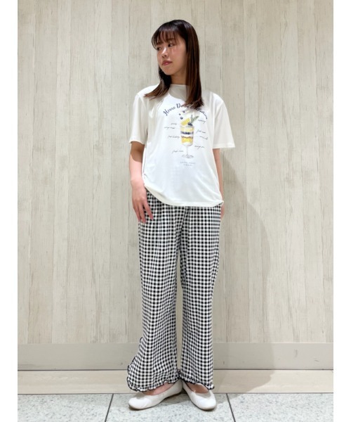 スナイデルホーム＊パフェプリントルームウェア上下セット(セットアップ SNIDEL HOME（スナイデルホーム）の「パフェプリントTシャツ