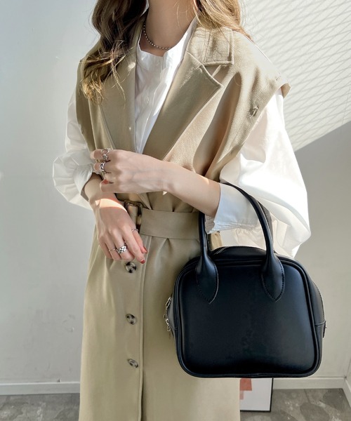 Futier land（フューティアランド）の「ボレロスリーブマルチアレンジトレンチコート（トレンチコート・レディース・ベージュ/ブラック/カーキ・MEDIUM）」の10枚目の写真