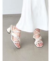 RESEXXY | ギャザーポイントサンダル(サンダル)