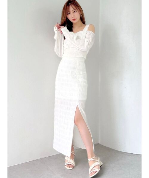 RESEXXY（リゼクシー）の「ギャザーポイントサンダル（サンダル・レディース・ブラック/グリーン/アイボリー・SMALL/MEDIUM/LARGE）」の11枚目の写真