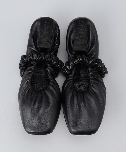 Firsthand（ファーストハンド）の「GANNI/ガニー Scrunchie Ballerina / バレエシューズ / ジャカードシューズ（パンプス・レディース・ブラック・36/37/38）」の6枚目の写真