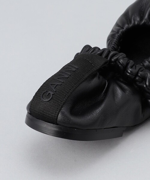 Firsthand（ファーストハンド）の「GANNI/ガニー Scrunchie Ballerina / バレエシューズ / ジャカードシューズ（パンプス・レディース・ブラック・36/37/38）」の5枚目の写真