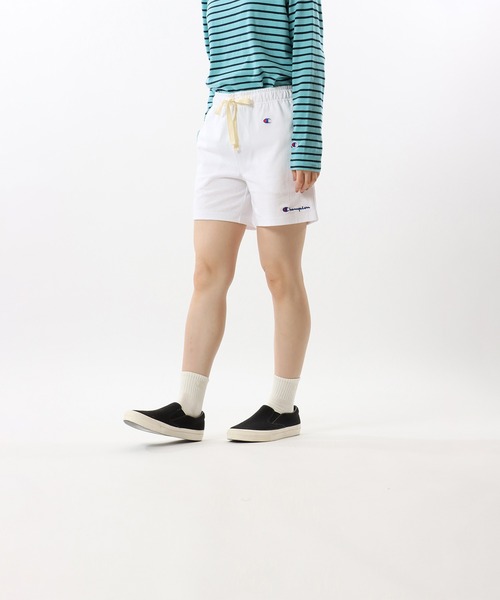 Champion（チャンピオン）の「【Champion/チャンピオン】レディース ショーツ（その他パンツ・レディース・ネイビー/ホワイト/ブラック/グレー/ブラウン/ベージュ/グリーン系その他/グリーン系その他4/レッド系その他6/ロイヤルブルー・MEDIUM/LARGE）」の2枚目の写真