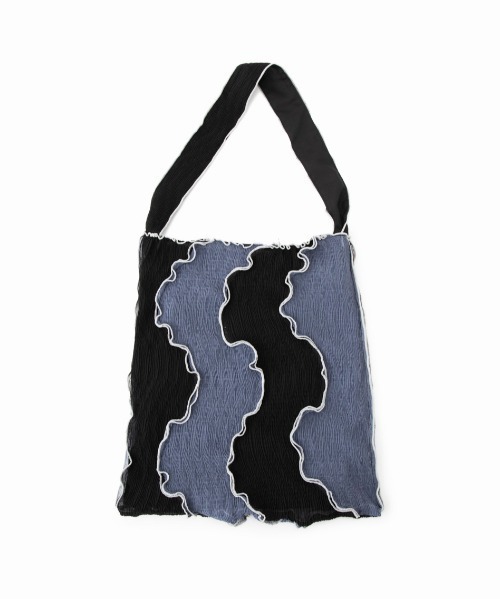 CONTROL FREAK / CTFK(コントロールフリーク)の「CONTROL FREAK(コントロールフリーク)シアーウェーブパッチトート(トートバッグ・レディース・ブラック/グリーン/オレンジ・FREE)」の4枚目の写真