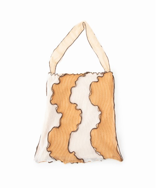 CONTROL FREAK / CTFK(コントロールフリーク)の「CONTROL FREAK(コントロールフリーク)シアーウェーブパッチトート(トートバッグ・レディース・ブラック/グリーン/オレンジ・FREE)」の6枚目の写真