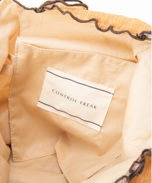 CONTROL FREAK / CTFK(コントロールフリーク)の「CONTROL FREAK(コントロールフリーク)シアーウェーブパッチトート(トートバッグ・レディース・ブラック/グリーン/オレンジ・FREE)」の9枚目の写真