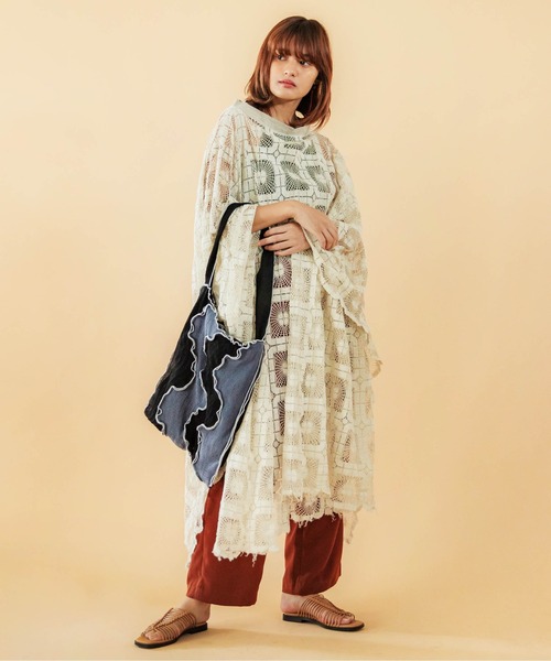 CONTROL FREAK / CTFK(コントロールフリーク)の「CONTROL FREAK(コントロールフリーク)シアーウェーブパッチトート(トートバッグ・レディース・ブラック/グリーン/オレンジ・FREE)」の15枚目の写真