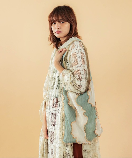 CONTROL FREAK / CTFK(コントロールフリーク)の「CONTROL FREAK(コントロールフリーク)シアーウェーブパッチトート(トートバッグ・レディース・ブラック/グリーン/オレンジ・FREE)」の16枚目の写真