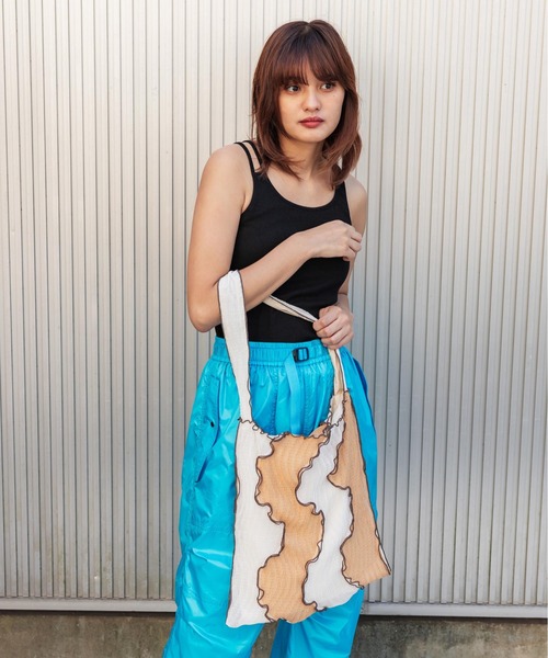 CONTROL FREAK / CTFK(コントロールフリーク)の「CONTROL FREAK(コントロールフリーク)シアーウェーブパッチトート(トートバッグ・レディース・ブラック/グリーン/オレンジ・FREE)」の20枚目の写真