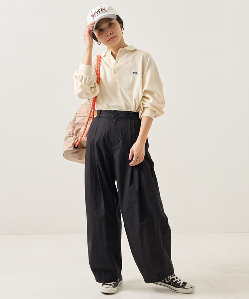 FREAK'S STORE（フリークスストア）の「CLOWN PANTS/タックカーブパンツ/クラウンパンツ(バルーンパンツ) / カーブパンツ（チノパンツ・レディース・キャメル/ピンク/ブラック/オフホワイト/ブラウン/レッド/ネイビー/オリーブ・SMALL/MEDIUM）」の22枚目の写真