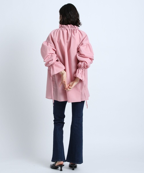 eL(エル)の「【eL】Gather Big Shirt/187213(シャツ/ブラウス・レディース・ブラック/オフホワイト/ピンク/グリーン・FREE)」の20枚目の写真