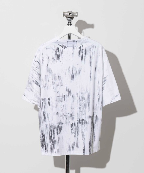 MAISON SPECIAL(メゾンスペシャル)の「《ユニセックスアイテム》ハンドプリントフローオーバーサイズクルーネックTシャツ【MAISON SPECIAL/メゾンスペシャル】(Tシャツ/カットソー・メンズ・ブラック/ホワイト・1/2/0)」の8枚目の写真