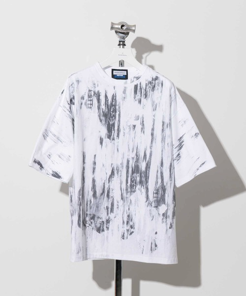 MAISON SPECIAL(メゾンスペシャル)の「《ユニセックスアイテム》ハンドプリントフローオーバーサイズクルーネックTシャツ【MAISON SPECIAL/メゾンスペシャル】(Tシャツ/カットソー・メンズ・ブラック/ホワイト・1/2/0)」の11枚目の写真