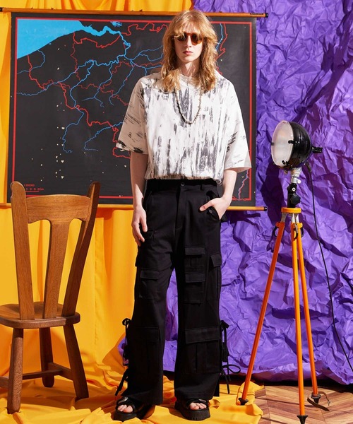 MAISON SPECIAL(メゾンスペシャル)の「《ユニセックスアイテム》ハンドプリントフローオーバーサイズクルーネックTシャツ【MAISON SPECIAL/メゾンスペシャル】(Tシャツ/カットソー・メンズ・ブラック/ホワイト・1/2/0)」の13枚目の写真