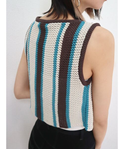 EMODA（エモダ）の「クロシェクロップベスト（ニット/セーター・レディース・その他1/その他/ブラック・FREE）」の9枚目の写真