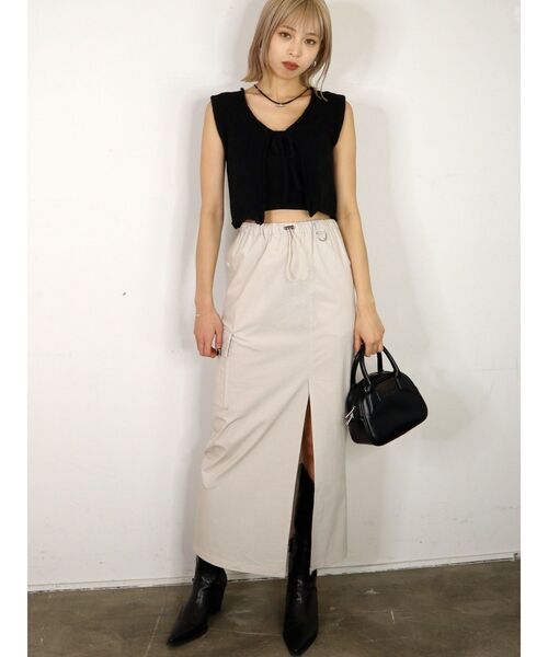 EMODA（エモダ）の「クロシェクロップベスト（ニット/セーター・レディース・その他1/その他/ブラック・FREE）」の20枚目の写真