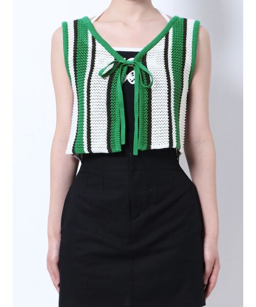 EMODA（エモダ）の「クロシェクロップベスト（ニット/セーター・レディース・その他1/その他/ブラック・FREE）」の21枚目の写真