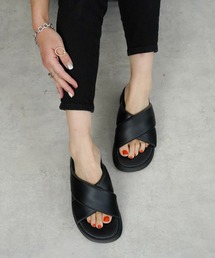 Fabby fabby | クロスベルト厚底サンダル(サンダル)