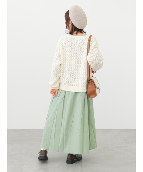 ehka sopo(エヘカソポ)の「【Maison SAJOU】刺繍カーディガン(カーディガン/ボレロ・レディース・ブラック/キナリ/ベージュ・フリ-)」の6枚目の写真