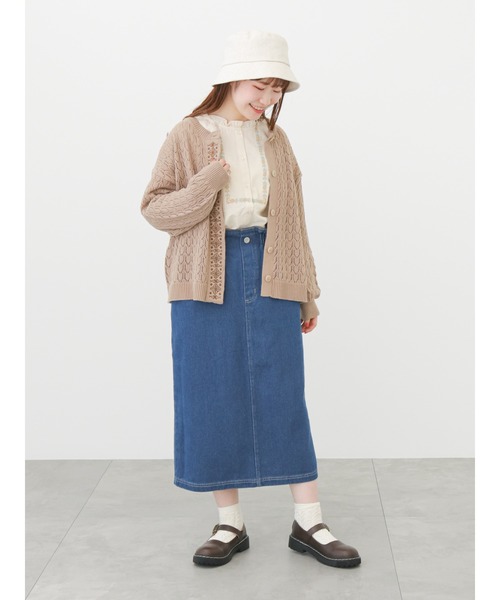 ehka sopo(エヘカソポ)の「【Maison SAJOU】刺繍カーディガン(カーディガン/ボレロ・レディース・ブラック/キナリ/ベージュ・フリ-)」の19枚目の写真