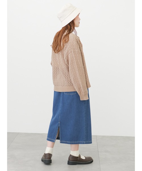 ehka sopo(エヘカソポ)の「【Maison SAJOU】刺繍カーディガン(カーディガン/ボレロ・レディース・ブラック/キナリ/ベージュ・フリ-)」の22枚目の写真