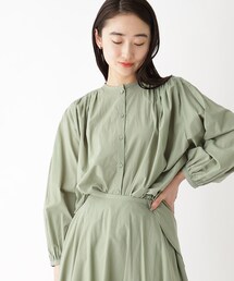 OPAQUE.CLIP | 【大草直子さんコラボ】コットンギャザーブラウス セットアップ対応(シャツ/ブラウス)