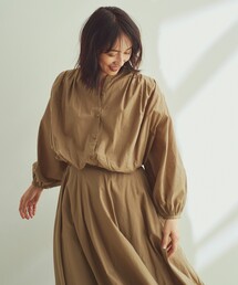 OPAQUE.CLIP | 【大草直子さんコラボ】コットンギャザーブラウス セットアップ対応(シャツ/ブラウス)