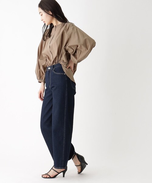 OPAQUE.CLIP（オペークドットクリップ）の「◆【大草直子さんコラボ】コットンギャザーブラウス セットアップ対応（シャツ/ブラウス・レディース・ライトグリーン/サンドベージュ/オレンジ・40/38/36）」の17枚目の写真