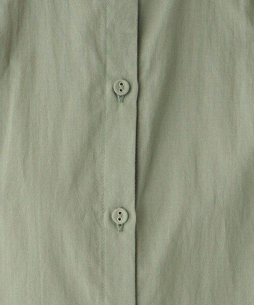 OPAQUE.CLIP（オペークドットクリップ）の「◆【大草直子さんコラボ】コットンギャザーブラウス セットアップ対応（シャツ/ブラウス・レディース・ライトグリーン/サンドベージュ/オレンジ・40/38/36）」の6枚目の写真