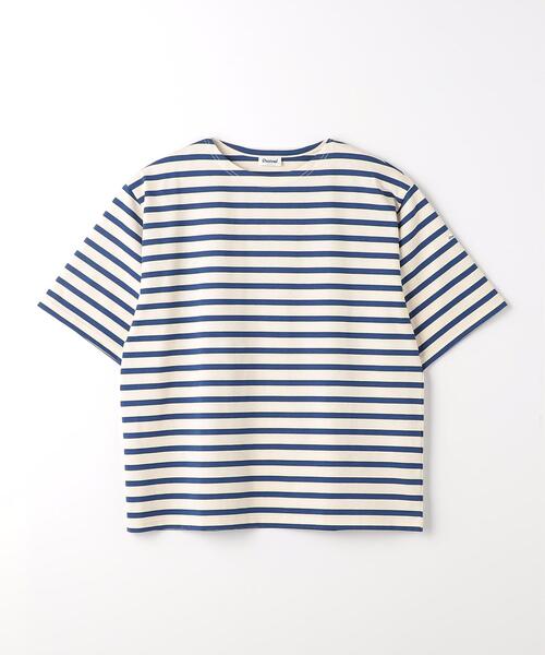 ORCIVAL（オーシバル）の「＜ORCIVAL＞スビンジャージ ボーダー クルーネック Tシャツ（Tシャツ/カットソー・メンズ・グレー/オフホワイト/ネイビー・4/3/5）」の8枚目の写真